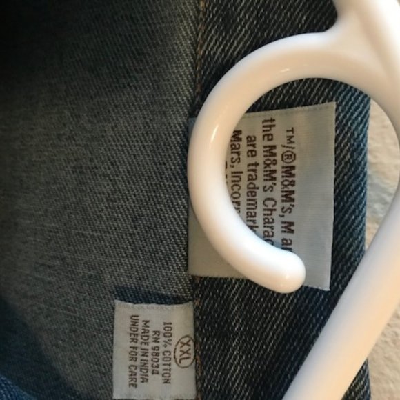 M&M World Blue M&M Jean Jacket - Picture 2 of 4